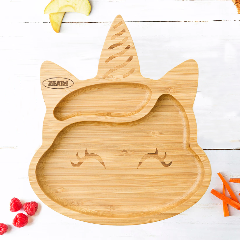 Unicorn Bamboo Suction Plate